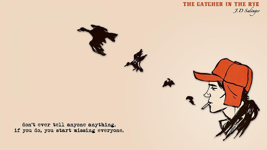 The Catcher in the Rye Background. Catcher in the rye, Holden caulfield HD wallpaper