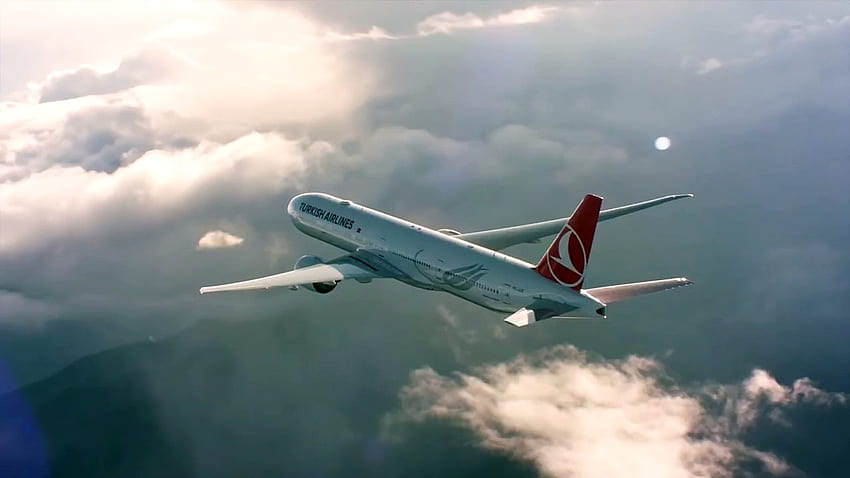 Икономична класа на Turkish Airlines по време на полет Развлечение Dailymotion Video HD тапет