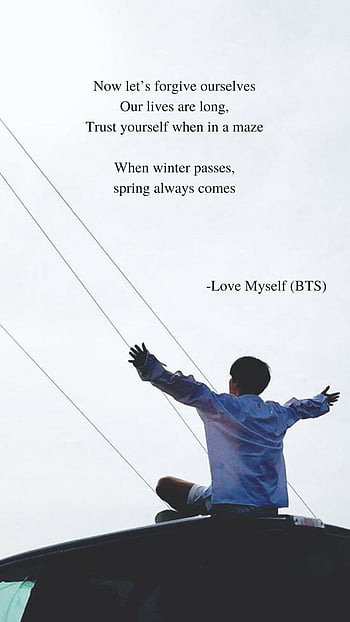 Bts Love Myself Lyrics Hd Wallpapers Pxfuel