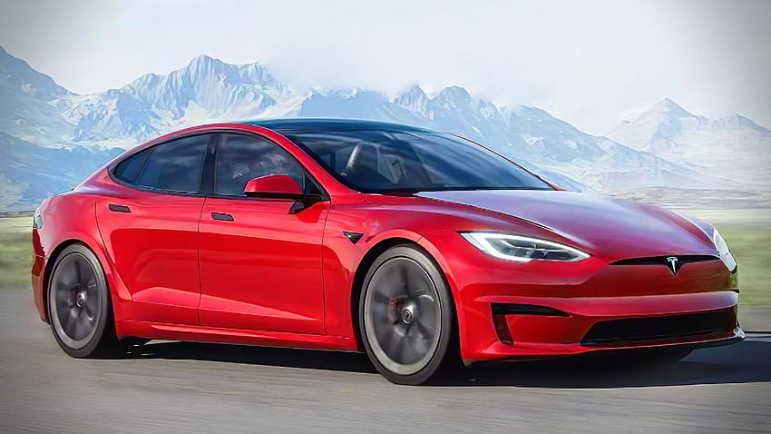 Plaid Tesla Model S Sfondo HD