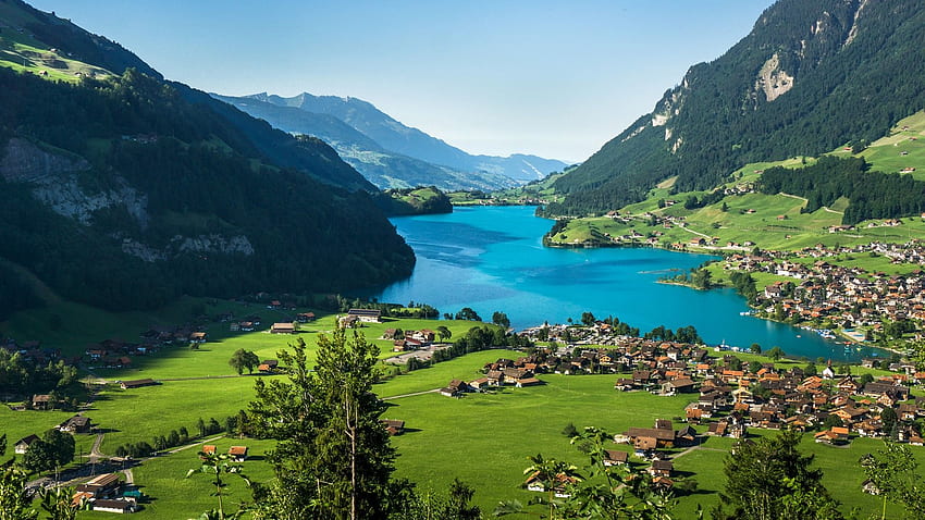 Lungern Schweiz, Schweiz Stadt HD-Hintergrundbild