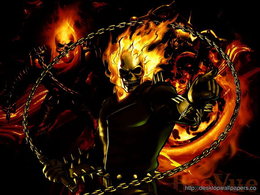 Ghost Rider 3D, Cool 3D Ghost HD тапет