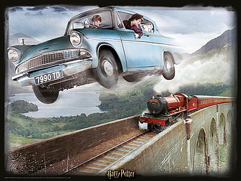 harry potter flying car