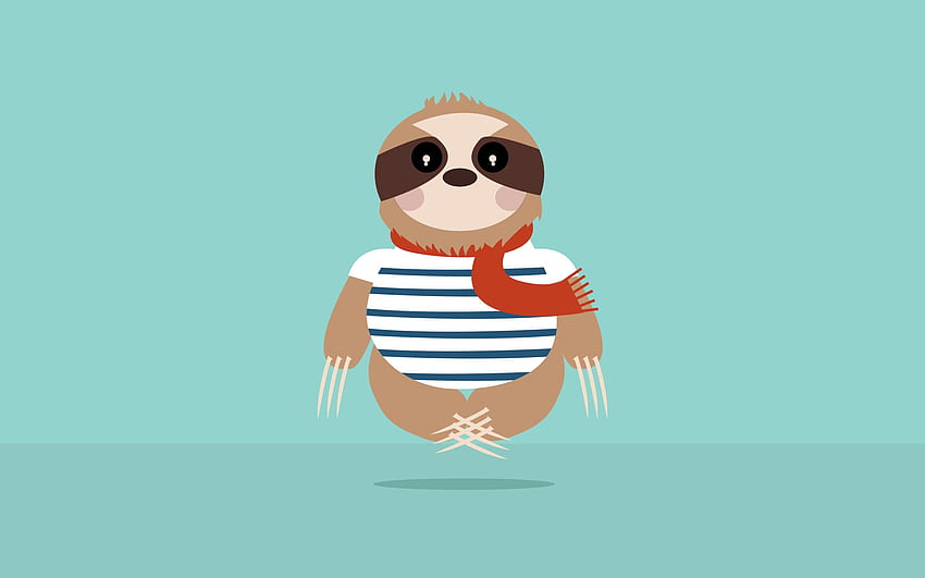 Sloth Background, Cute Sloth HD wallpaper