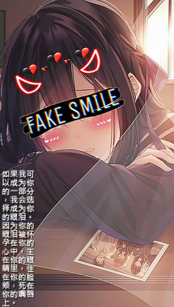 Girl, smile, teeth, gesture, anime, HD phone wallpaper | Peakpx