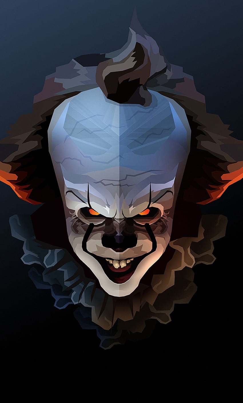Pennywise The Clown Halloween Fanart iPhone wallpaper ponsel HD