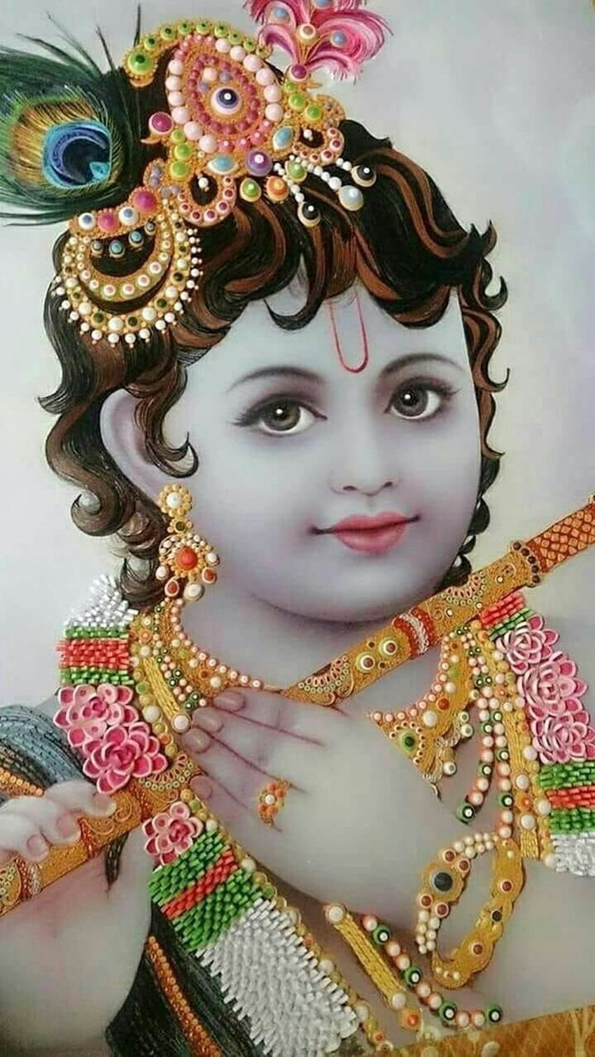 Krishna. Lord krishna , Little krishna, Krishna, God Krishna HD phone wallpaper