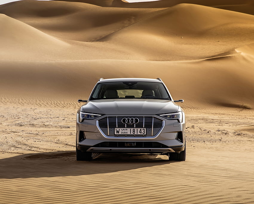 Desert, off-road, Audi e-Tron Quattro, electric SUV HD wallpaper