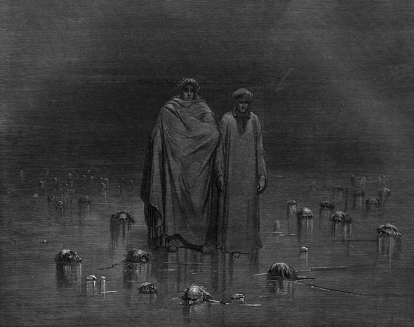 Gustave Doré, Dante Alighieri, Die Göttliche Komödie, Dante&039;s HD-Hintergrundbild