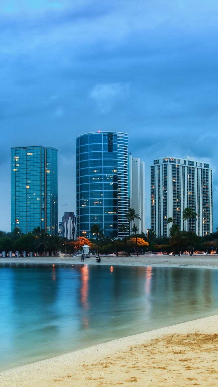 Miami, , , ocean, shore, beach, palms, Nature, Aesthetic Vertical HD phone wallpaper