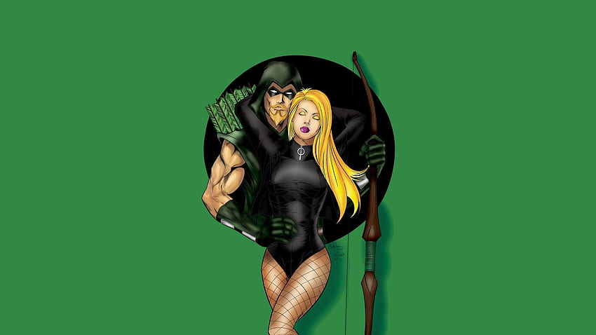 Komiksy - Green Arrow Czarny Kanarek Tapeta HD