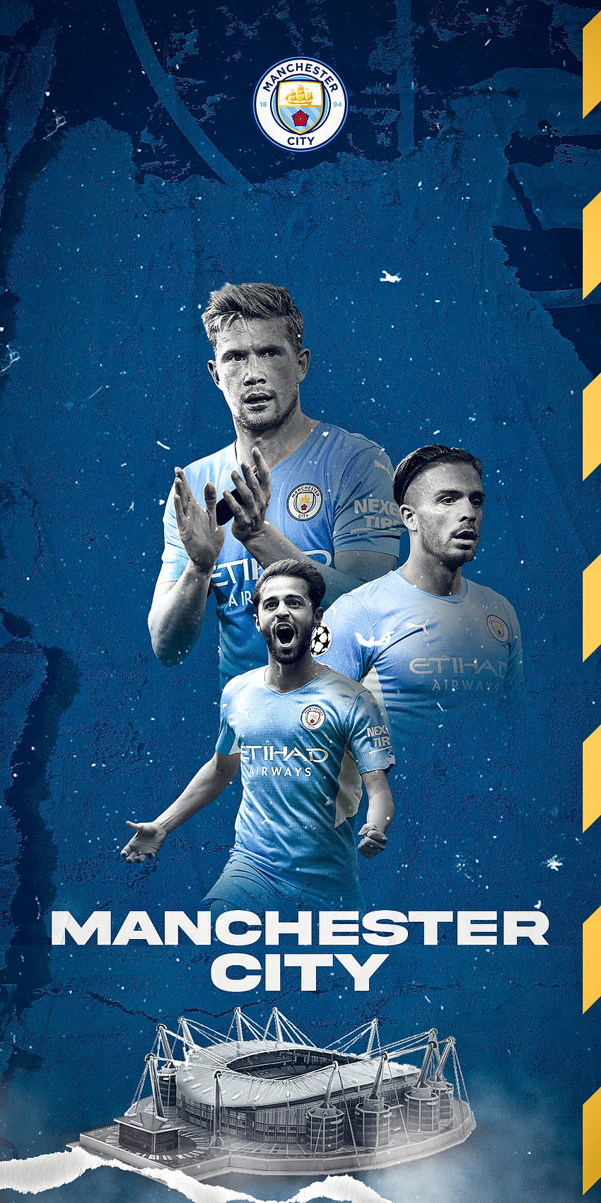 Manchester City, England, BernardoSilva, Grealish, Dark, Fußball, , DeBruyne, ManchesterCity, Fußball HD-Handy-Hintergrundbild