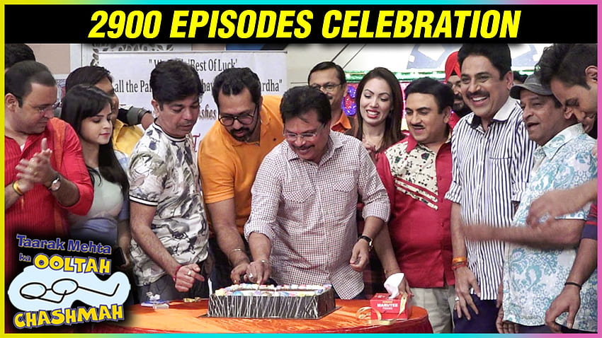 Tarak Mehta ka Ooltah Chashmah Completes 2900 Episodes. Cake Cutting Celebration HD wallpaper
