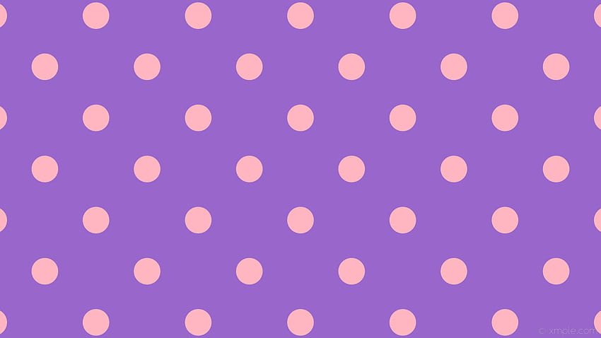 Purple Polka Pink Dots Spots Amethyst Light - Polka Dot - HD wallpaper