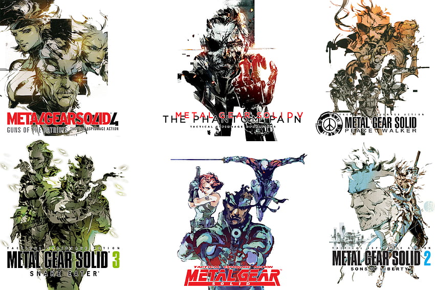 신카와 요지의 작품인 Metal Gear Solid 2: Sons of Liberty가 포함된 커스텀 메탈 기어 HD 월페이퍼