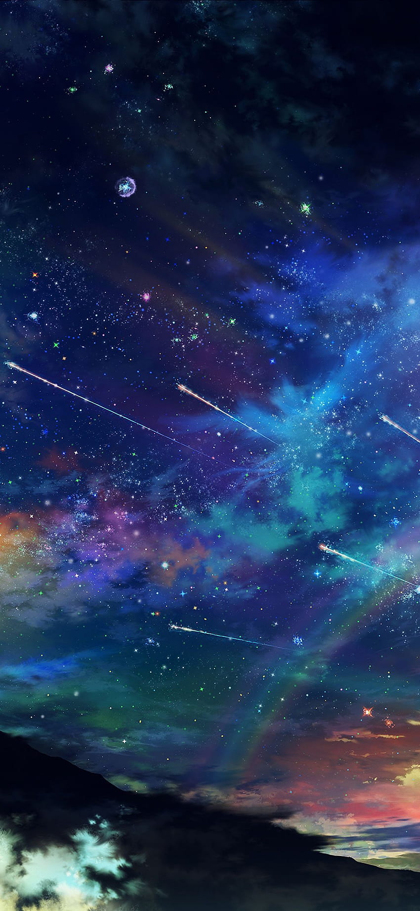 Incroyable Merveilleux Tonight Sky Dark Star Space Via pour IPhone X. Fond d'écran de téléphone HD