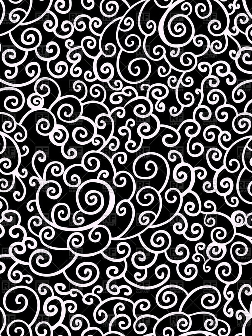 Black and white abstract swirl seamless pattern 45719 Background  for  your  Mobile  Tablet Explore Black and White Swirl  Swirl Designs Black  HD phone wallpaper  Pxfuel
