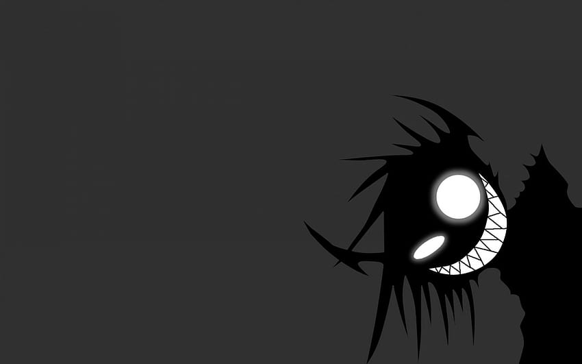 evil , black, eye, monochrome, Evil Cartoon HD wallpaper
