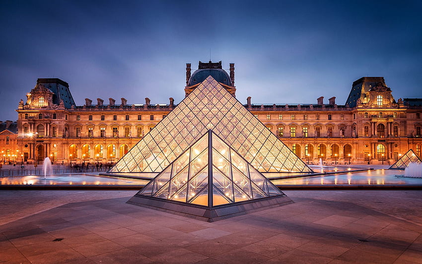 Musée du Louvre France – Voyage Fond d'écran HD