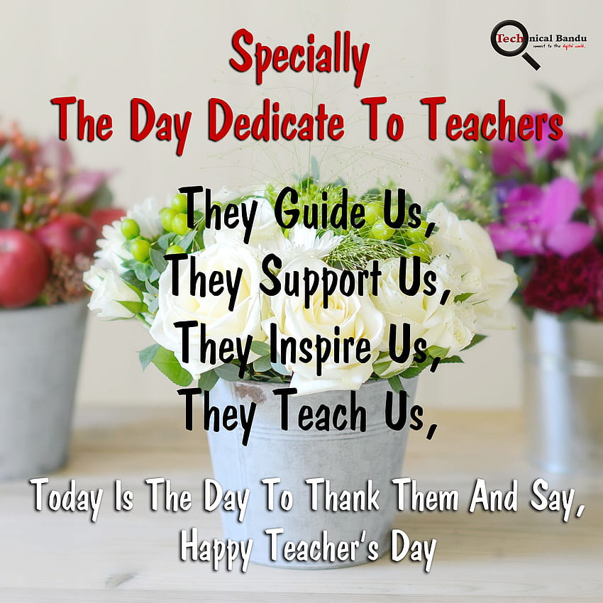 Happy Teachers Day, Happy Teacher's Day HD phone wallpaper