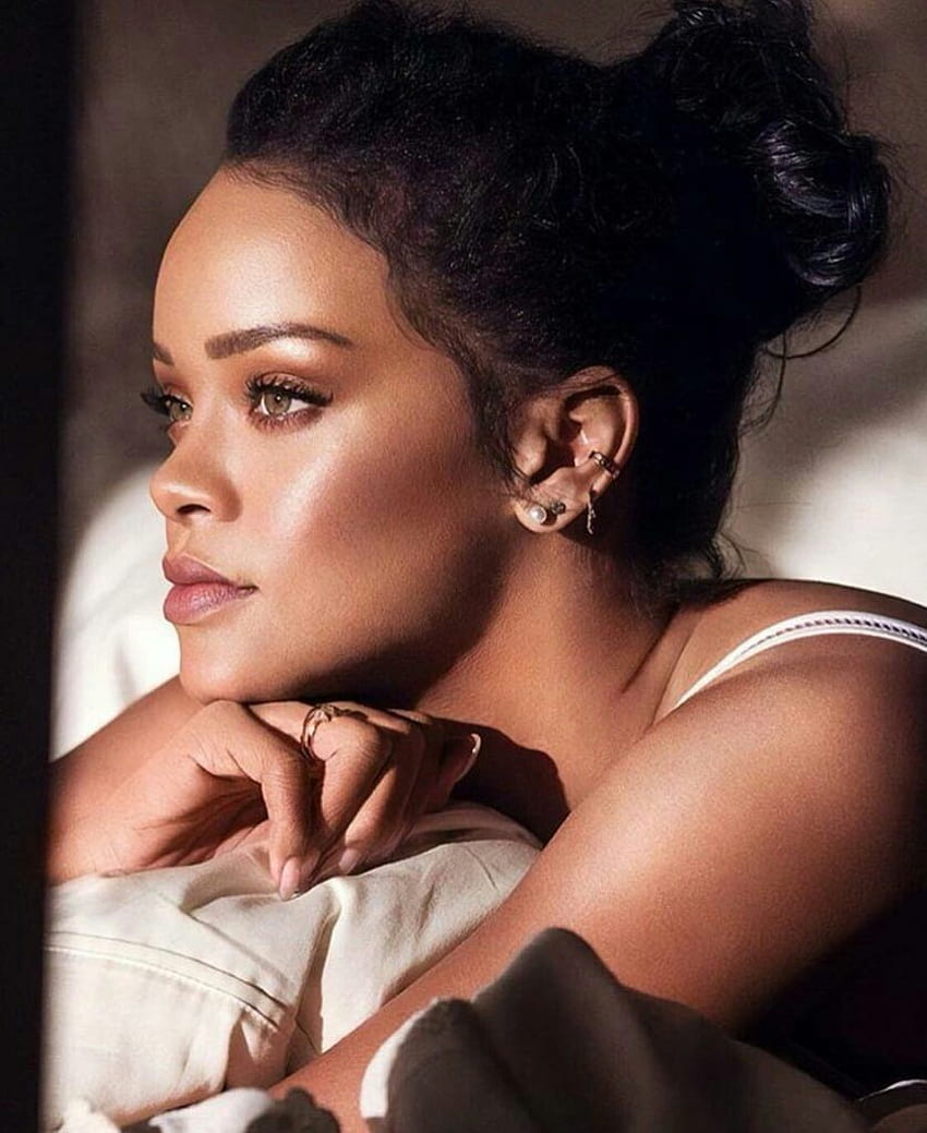 rihanna. makeup. natural. make ip. soft glam. Rihanna cabelos HD phone wallpaper