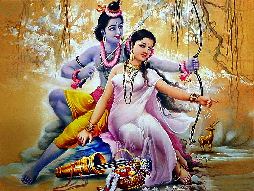indù Bhagwan Ram Sita &. di Lord Rama Sita, Lord Rama Angry Sfondo HD