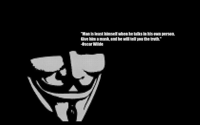 Anonimowy Bakgrund i Bakgrund, anonimowe cytaty Tapeta HD