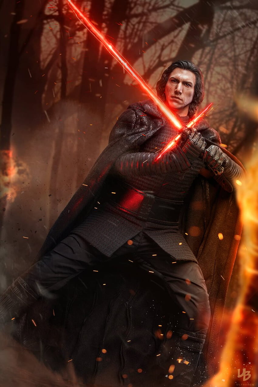 Hot Toys Star Wars: The Rise Of Skywalker Kylo Ren 1:6 Collectible Figure - Final Product, Kylo Ren Unmasked HD phone wallpaper