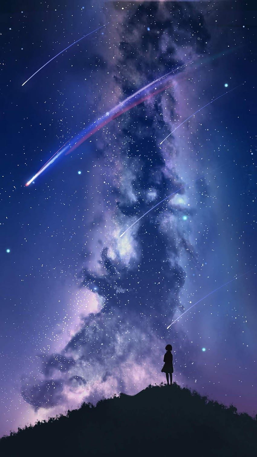 Anime Night Sky iPhone Wallpapers  Top Free Anime Night Sky iPhone  Backgrounds  WallpaperAccess