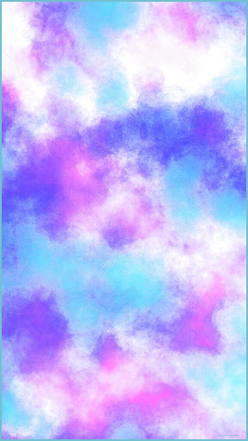 空、青、紫、紫、ピンク、パターン - 電話 - 青とピンクの絞り染め HD電話の壁紙