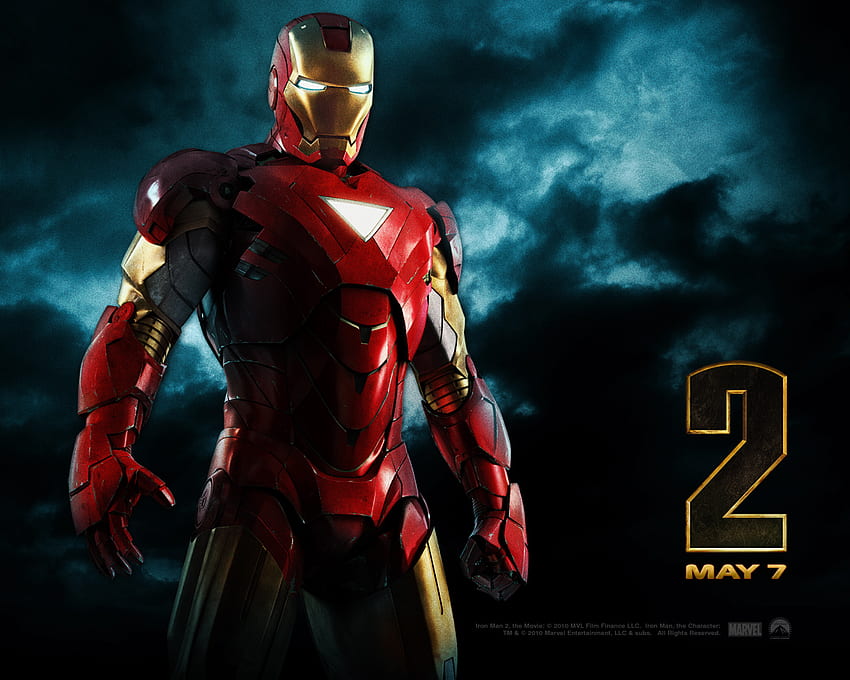 Iron Man 2, superbohater, filmy, komiks, cud Tapeta HD