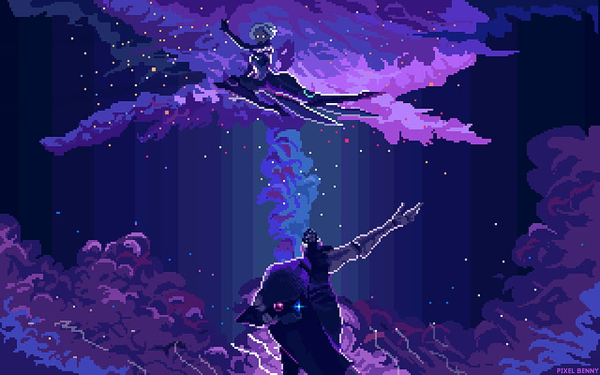 OC League of Legends: Awaken - Jhin and Camille : PixelArt HD wallpaper