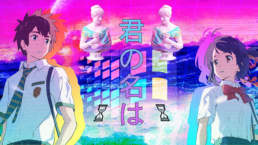 Aesthetic Vaporwave For iPhone For - Vaporwave Anime, Aesthetic Meme Computer HD wallpaper