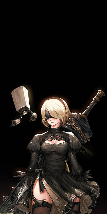 NieR:Automata Anime 2B and 9s 4K Wallpaper iPhone HD Phone #2520i