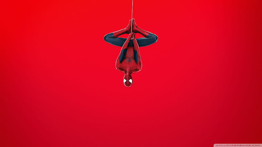 Spider-Man (czerwone tło) ❤ dla Ultra, Spider-Man Web Tapeta HD