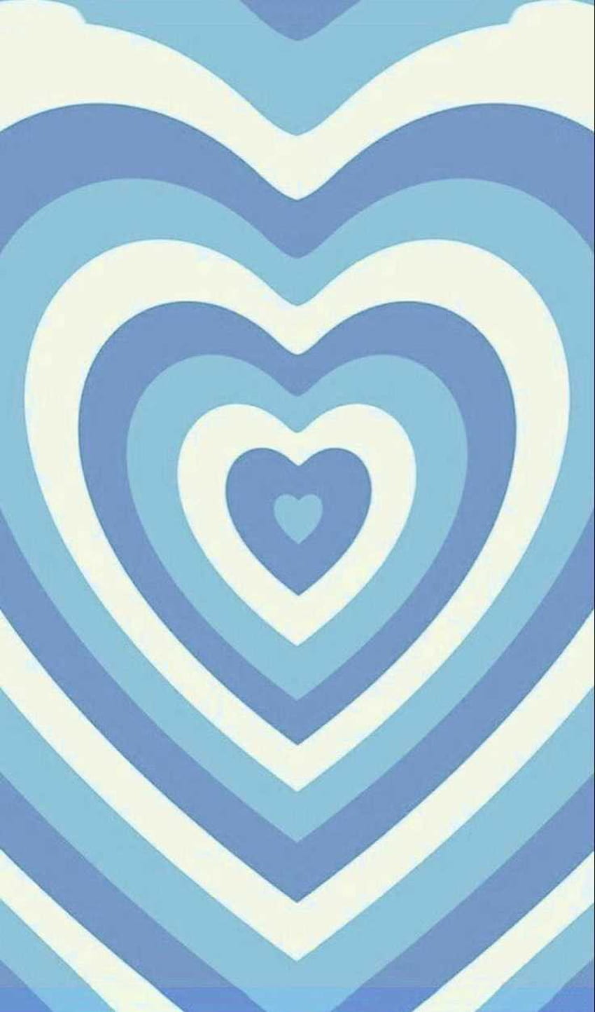 Coeur bleu, coeur bleu et rose Fond d'écran de téléphone HD