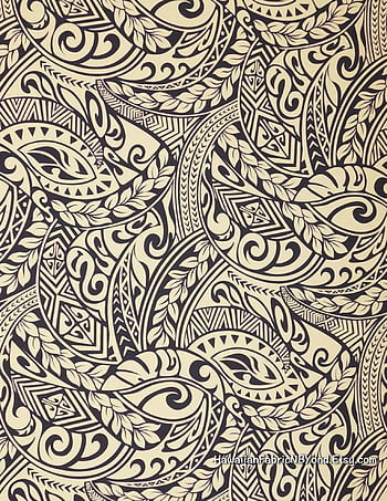 Maori Tattoo Fabric Wallpaper and Home Decor  Spoonflower