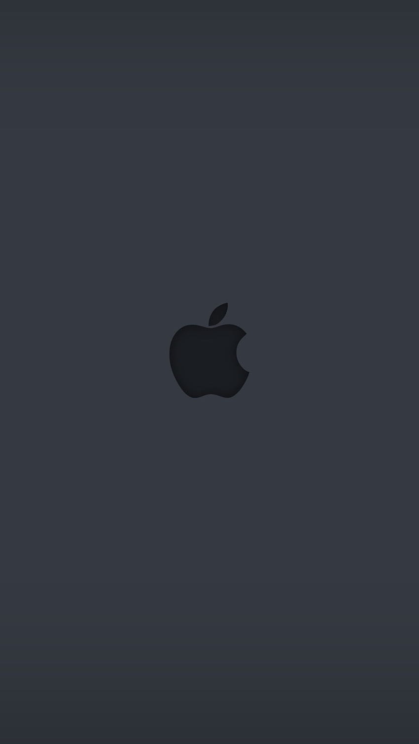 Apple scuro, logo Apple grigio Sfondo del telefono HD