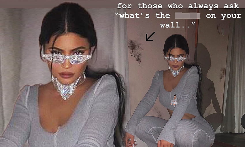 Kylie Jenner FINALLY explains the unusual dark splotches on her walls. Daily Mail Online, Kylie Jenner Aesthetic HD wallpaper