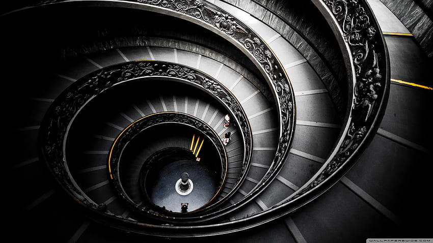 Spiral Stairs, Vatican Museums Ultra Background for : Multi Display, Dual Monitor HD wallpaper