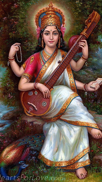 Saraswati Mata -50 Hindu Goddess, Saraswati Maa HD wallpaper | Pxfuel