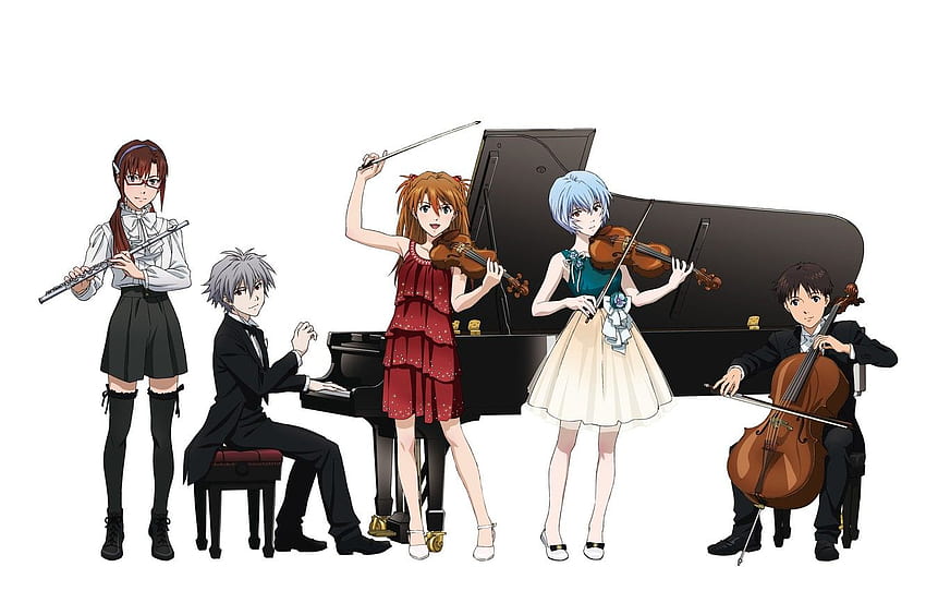 game, Neon Genesis Evangelion, anime, plan, violin, cello, japanese, flute for , section сёнэн HD wallpaper