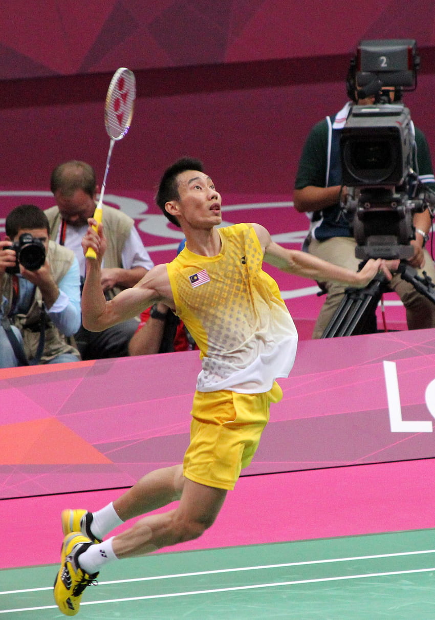 Lee Chong Wei przygotowuje się do rozbicia Cropped - badmintonista Lee Tapeta na telefon HD