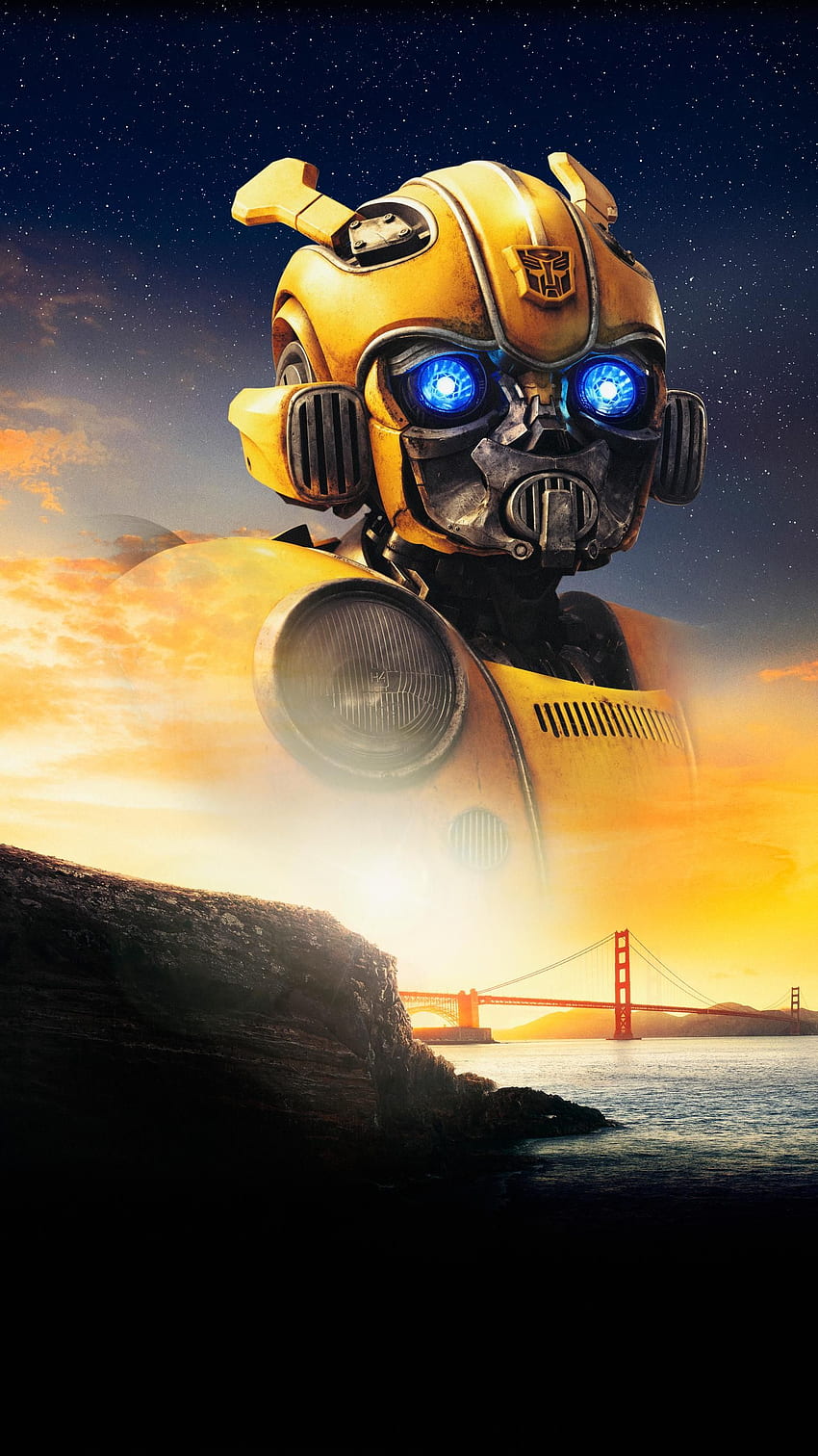 The Transformer Bumblebee Standing In A Scene From The Film Background  Pictures Of Transformers Background Image And Wallpaper for Free Download