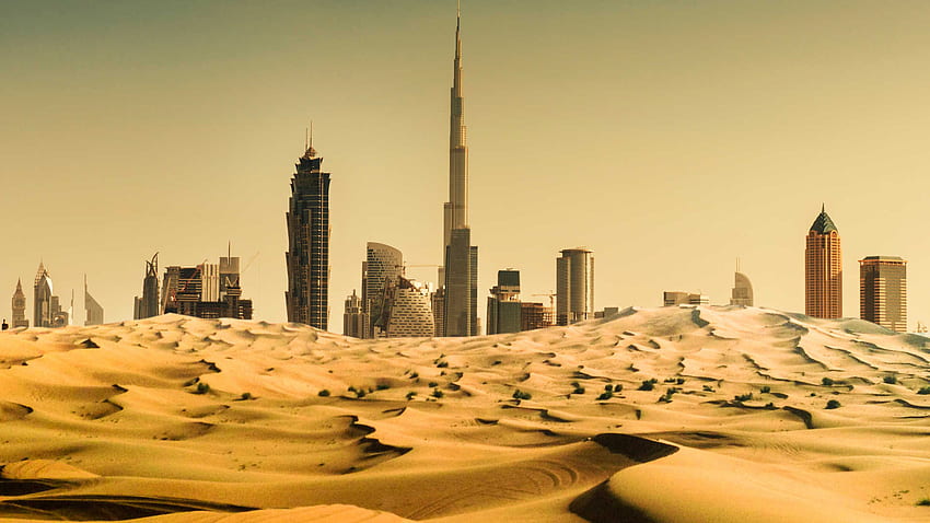 Dubai Desert HD wallpaper
