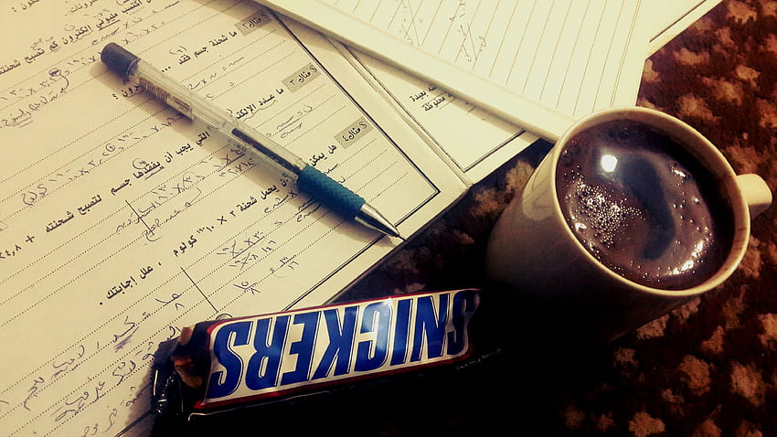 stock of coffee, physics, snickers HD wallpaper