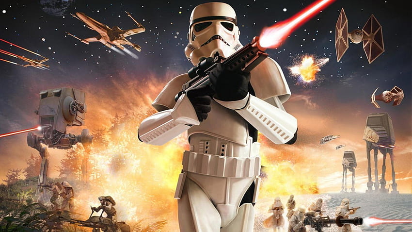 Soldado de asalto del imperio galáctico del frente de batalla de Star Wars fondo de pantalla