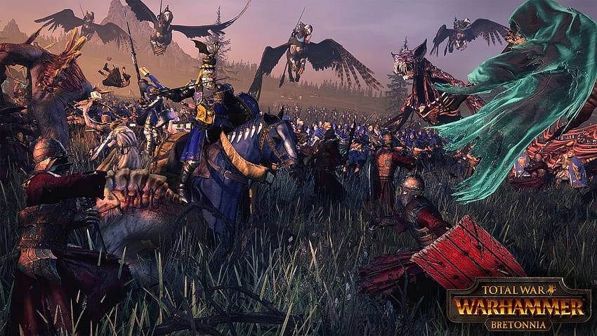 Total War: Warhammer - Seni promosi Bretonnia (2017). Wallpaper HD