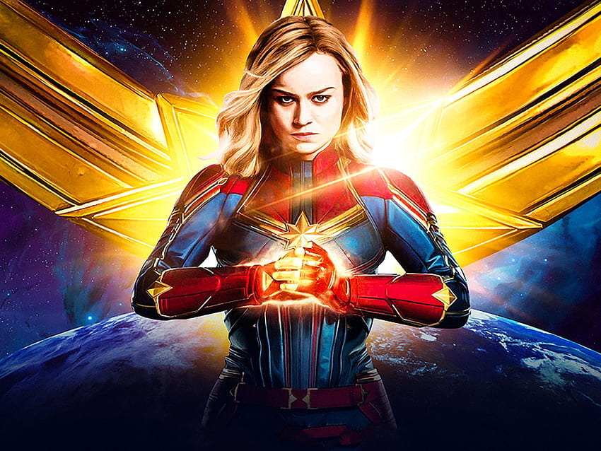 Captain Marvel - Captain Marvel 2019 Mcu - & Background , MCU Laptop HD wallpaper