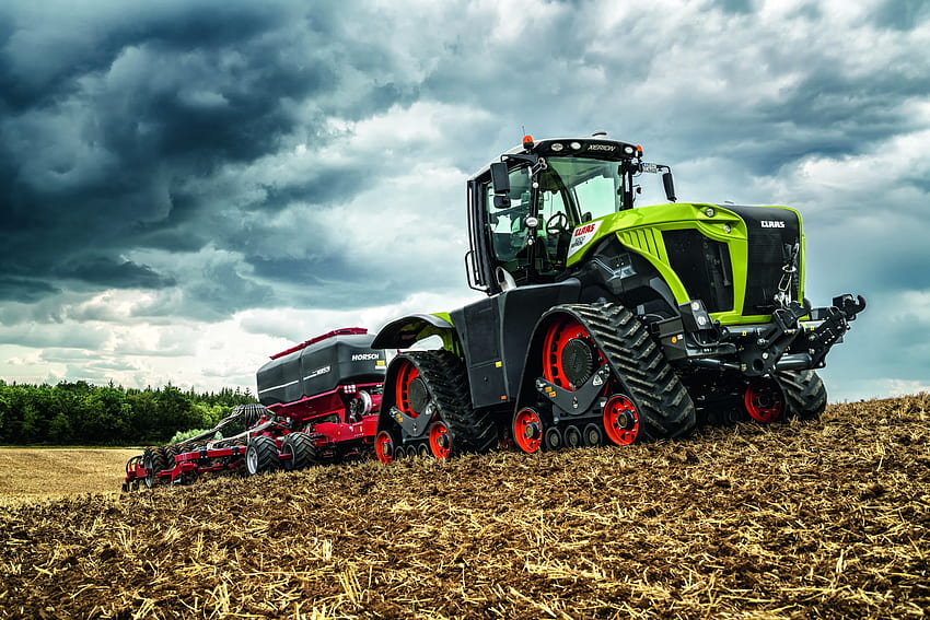 Traktor mesin pertanian Claas Xerion 5000 Wallpaper HD